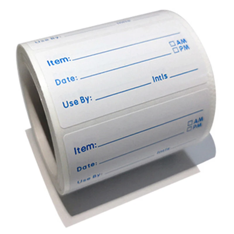 

1 Roll Kitchen Sticker Refrigerator Freezer Food Storage Date Content Label