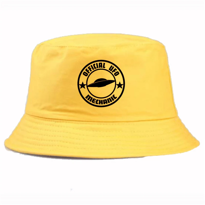

New Summer cap UFO Mechanic Bucket Hat Summer Casual Brand Unisex fisherman hat