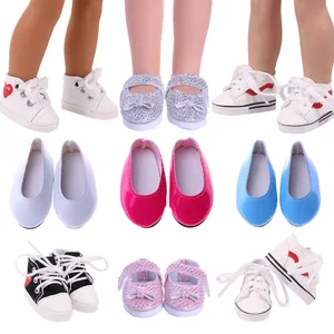 Кукольные туфли для куклы 14,5 Дюймов, Wellie Wisher  32-34 см Paola Рейна, популярные стили туфель на плоской подошве с ремешками в горошек, аксессуары