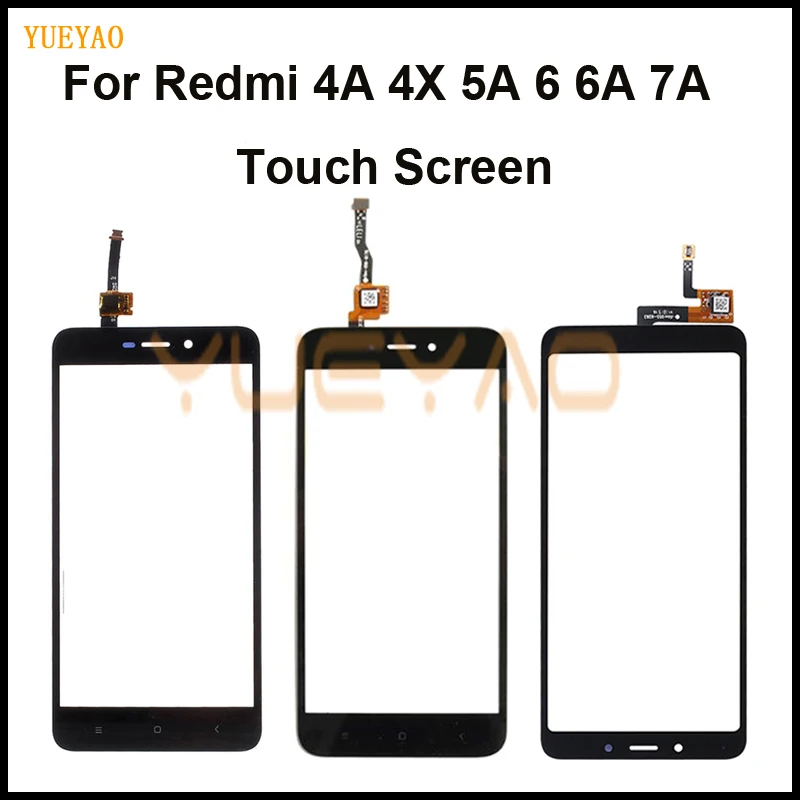 Сенсорный экран для Xiaomi Redmi 4A 4X 5A 6A 7A сенсорная панель с дигитайзером передняя
