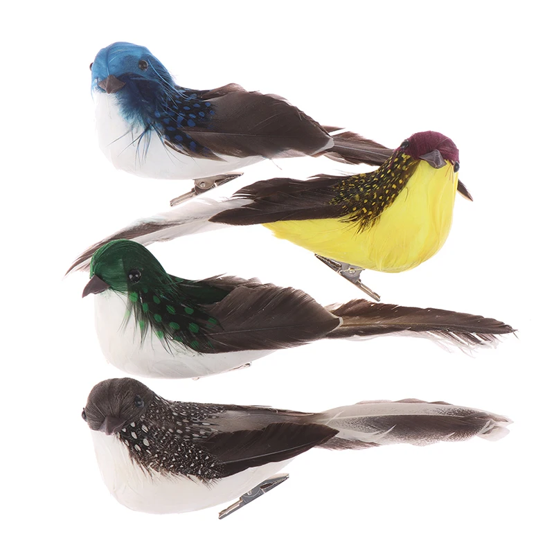 1Pcs 3D Fake Craft Birds Artificial Foam Feathers Birthday Party Decorations Home Garden Wedding Decoration | Дом и сад