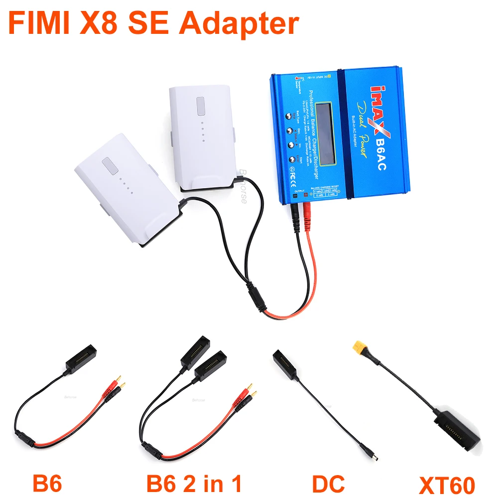 Адаптер для FIMI X8 SE B6 B6AC B6Mini XT60 DC балансирующее зарядное устройство зарядный