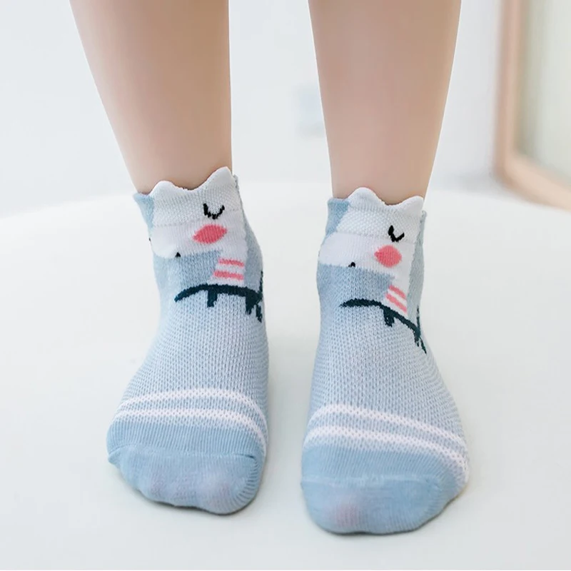 5Pairs/lot 0-3Y Infant Baby Socks Baby Socks for Boys Girls Cotton Mesh Newborn Toddler First Walkers Baby Clothes Accessories