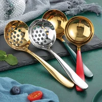 304 stainless steel spoon creative lovely thickened household drain spoon long handle tableware korean porridge spoon big spoon