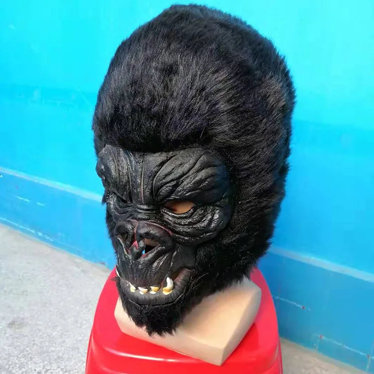2021 Halloween Hot Sale Cosplay Gorilla Dress Up Headgear Go Out At Night Passers-by Funny Party Costume Props Horror |