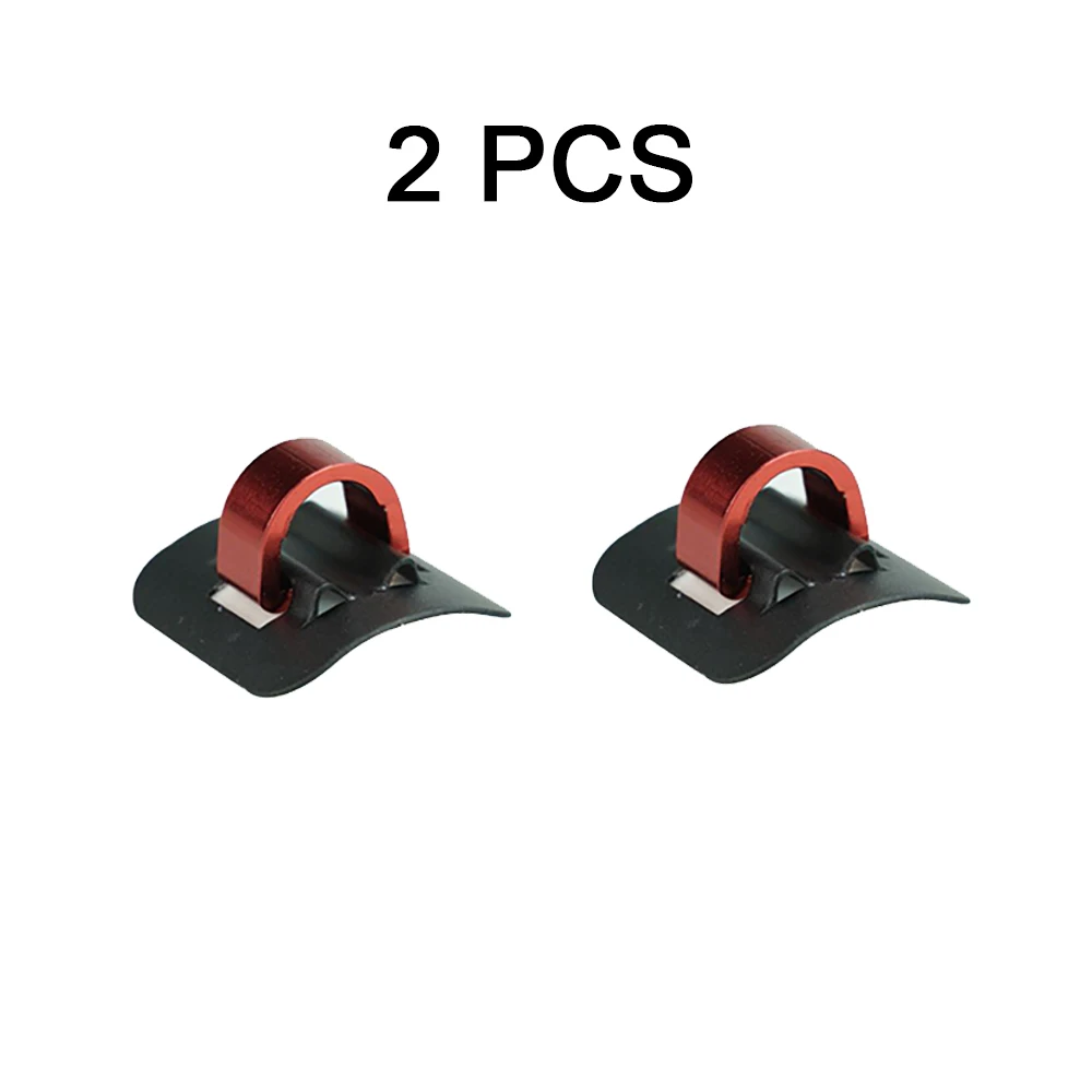 2PCS Red Buckle 2 шт. сплав кабельный Хомут-органайзер для Xiaomi Mijia M365 электрический скутер аксессуары для скейтборда для Xiaomi M365 Pro скутеры - Цвет: 2PCS Red Buckle