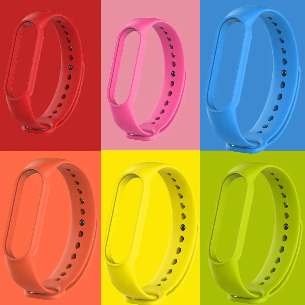 BEHUA For Xiaomi Mi Band 6 5 Sport Silicone Watchband Bracelet Smartwatch Replacement Fashion Comfortable Strap For Miband6 5
