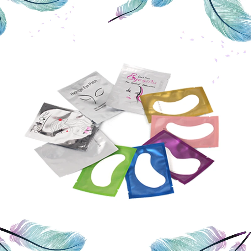 50 пар/упак. безворсовые подушечки для ресниц Накладные ресницы под гидрогелевые