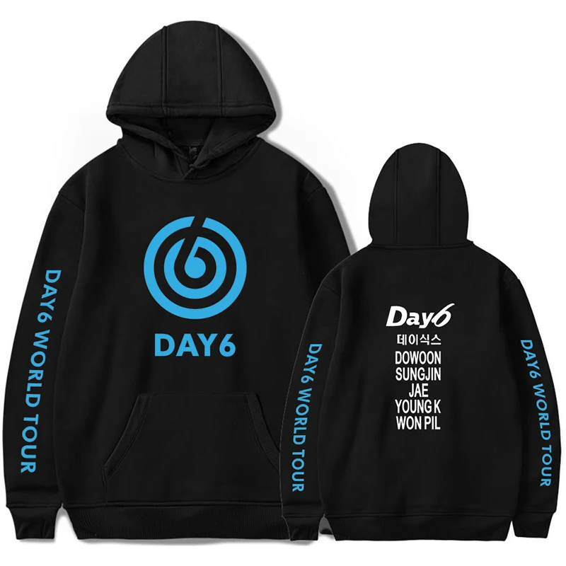 

New Fashion Kpop Hoodie DAY6 World Tour GRAVITY Hoodies Sweatshirt Men Women Hooded Pullover Long Sleeve Casual Hoody Clothes