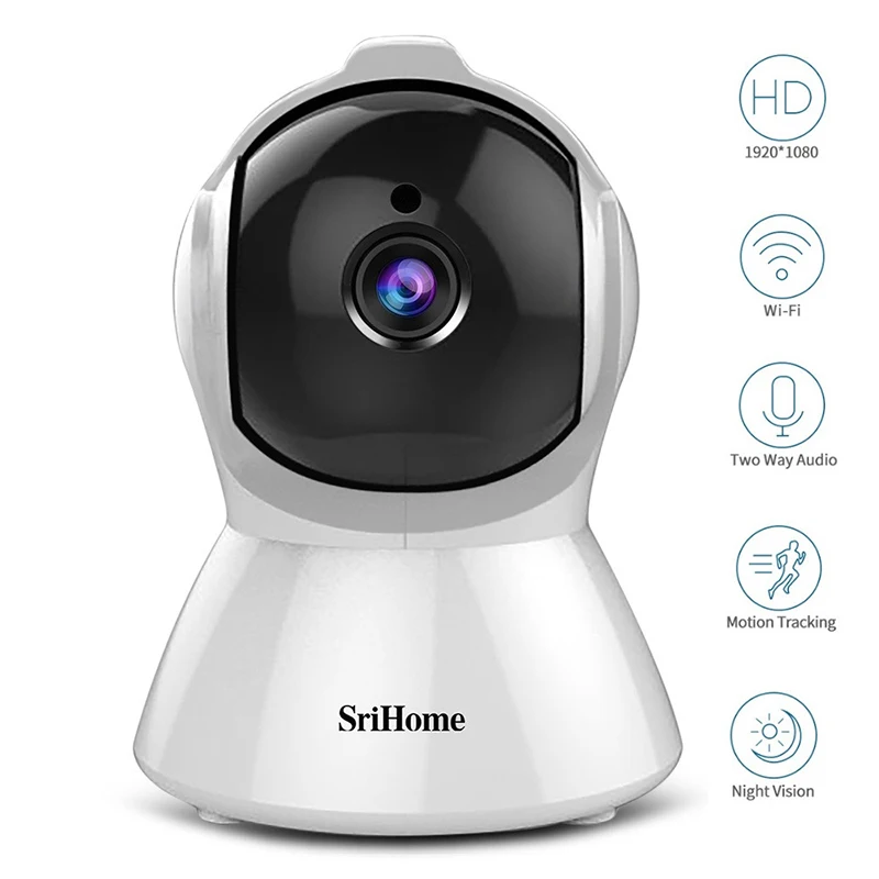 Камера видеонаблюдения Sricam SH025 HD 1080P IP-камера с автослежением Wi-Fi 2.0MP H.265 |