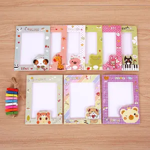 9 шт.компл., 6 дюймов, Мультяшные животные, бумажная фоторамка, подвесной фотоальбом, самодельные баннеры для свадьбы, дня рождения, вечеринки, украшения для детей