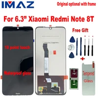 imaz original 6 3 lcd for xiaomi redmi note 8t lcd display10 point touch screen replacement for redmi note 8t lcd with frame