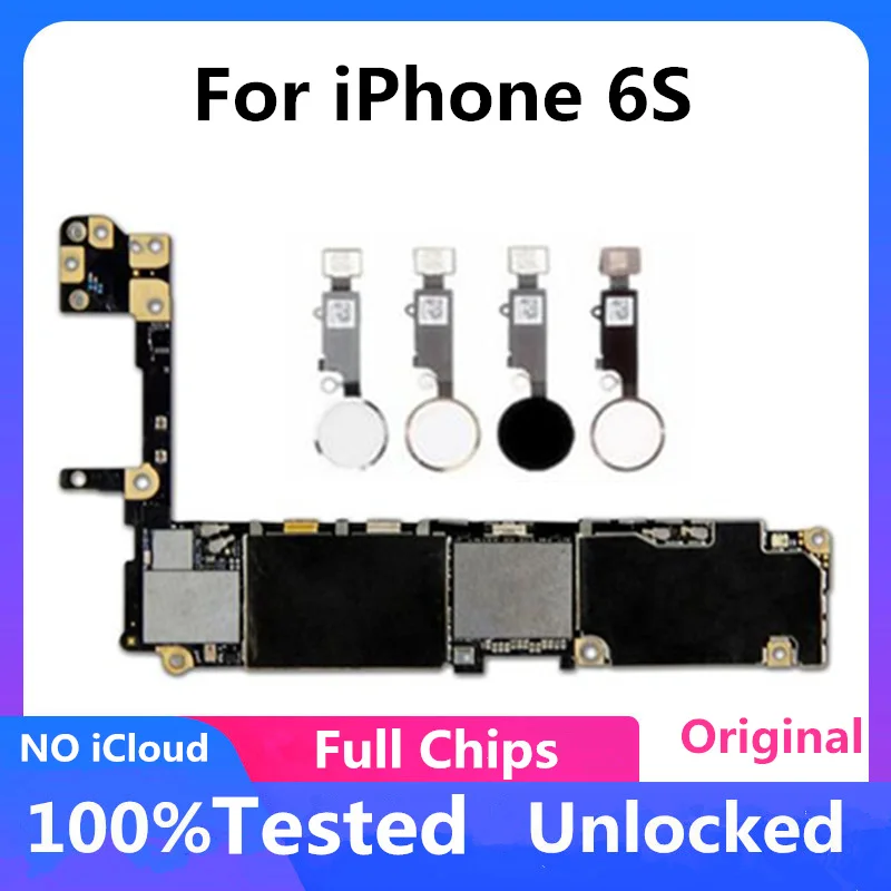 Материнская плата 16 ГБ 32 64 Гб 128 для iPhone 6S с Touch ID/без ID 100% оригинальная