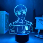 3d лампа аниме атака на Титанов Armin Arlert для спальни Декор Светильник детский подарок на день рождения Манга