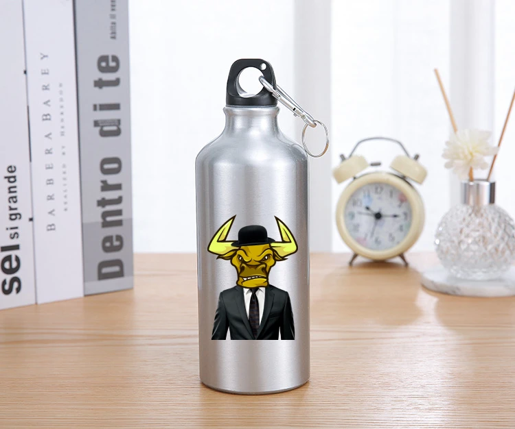 

600ml Aluminum Alloy Sport Bicycle Water Bottle Large Capacity Outdoor Matte Water Cup Men Women Protable Drink Bottle for Water