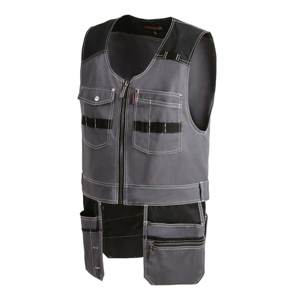 Мужская жилетка Многофункциональный инструмент Мульти карман T/C саржевая