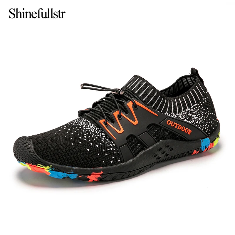 

Quick-Drying Aqua Shoes Men Sneakers Rubber Upstream Shoes Breathable Men's Beach Sandals Diving Swimming Socks Tenis Masculino