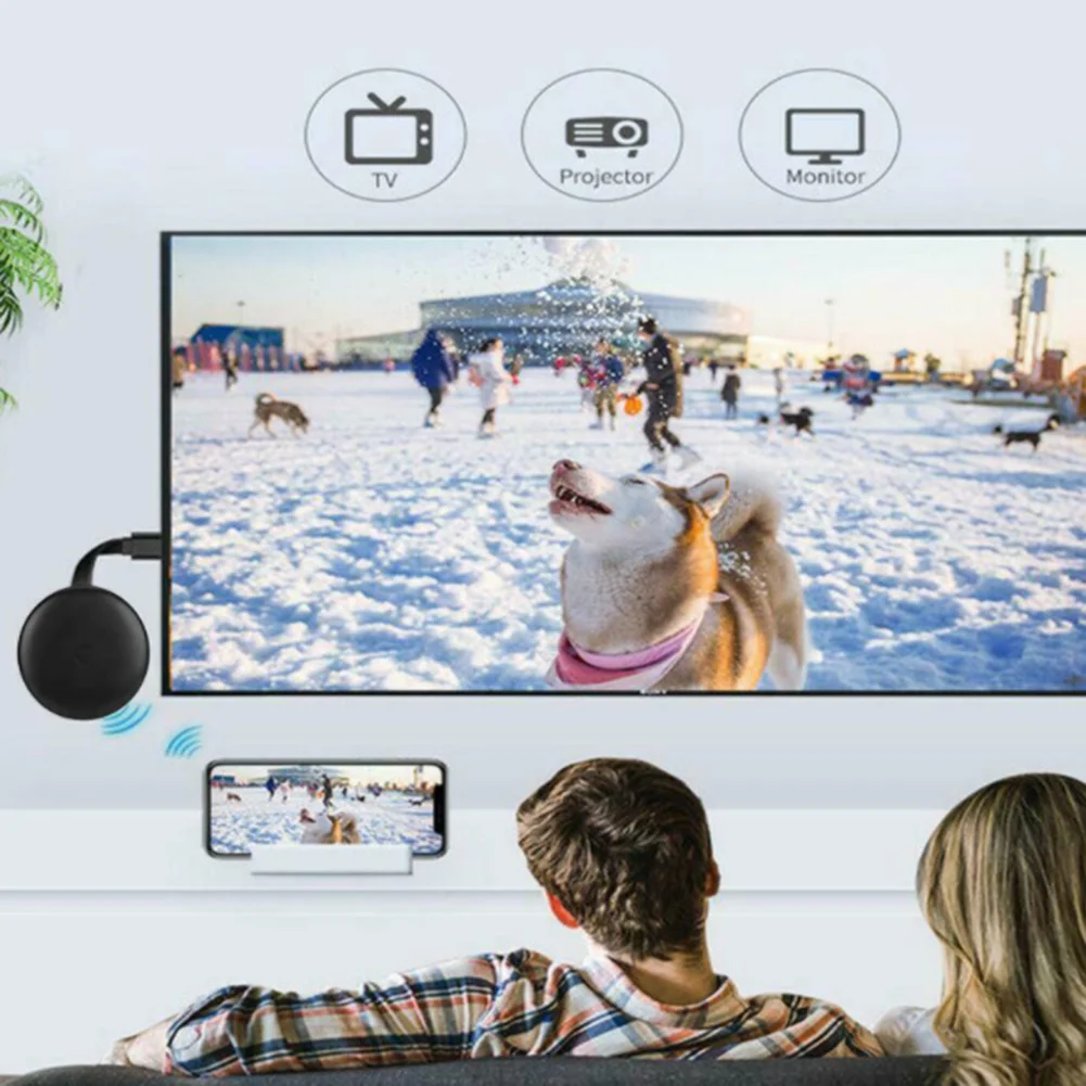 ТВ-ключ G12 4K 2 4G WiFi 1080p для Google miracast youtube и Netflix |