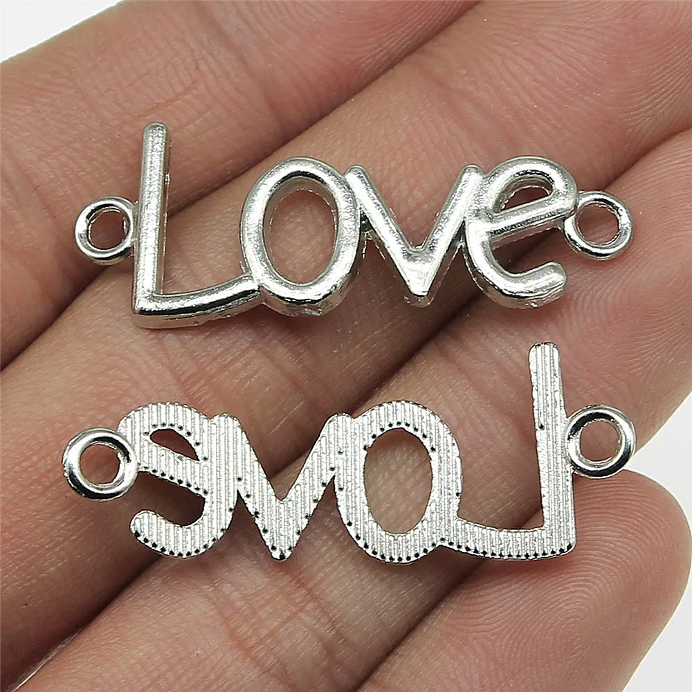 WYSIWYG 10 шт. 3 цвета любовные амулеты кулон DIY ювелирных изделий 41x16 мм для