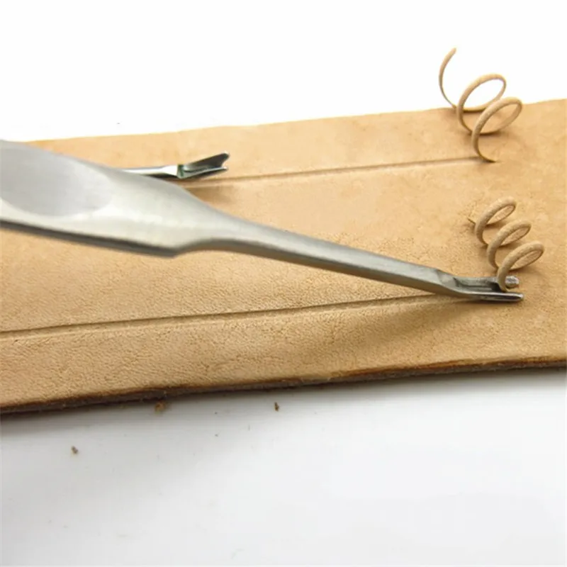 Тонкий кожаный нож U или V инструмент для самостоятельного обрезания кожевенного
