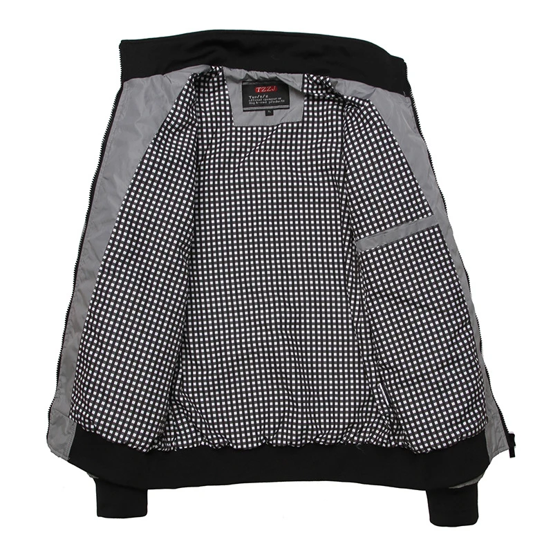 Мужская куртка на молнии тонкая приталенная мотоциклетная куртка-бомбер весну и