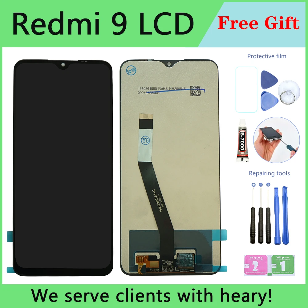 

Оригинальный ЖК-дисплей для Xiaomi Redmi 9, ЖК-дисплей с рамкой, сенсорный экран для Redmi9, ЖК-экран