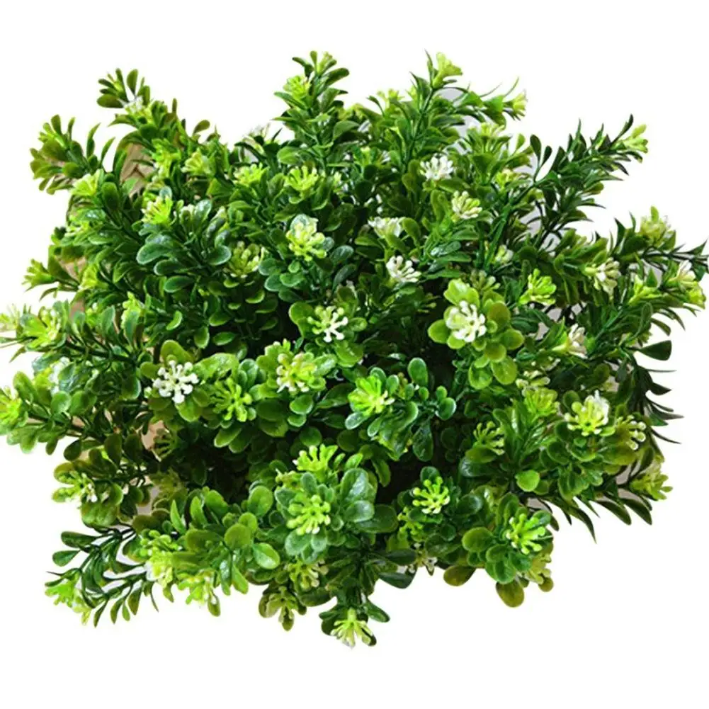 

1 Bouquet Artificial Fake Flower Green Grass Plant Home Office Wedding Fake Flowers Ornaments For Hotel Garden Decor