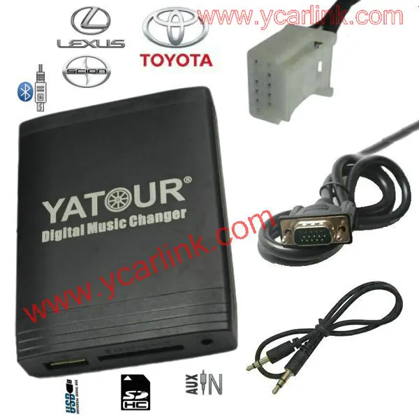 

USB MP3 AUX в SD интерфейс СD преобразователь для Toyota Lexus Scion маленький 6 + 6 штекер 2003-2013