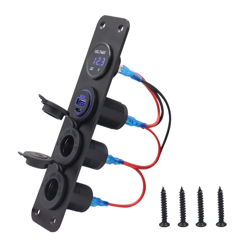 

2021 НОВАЯ безопасная цифровая панель вольтметра с пылезащитной крышкой QC3.0 PD Cahrging