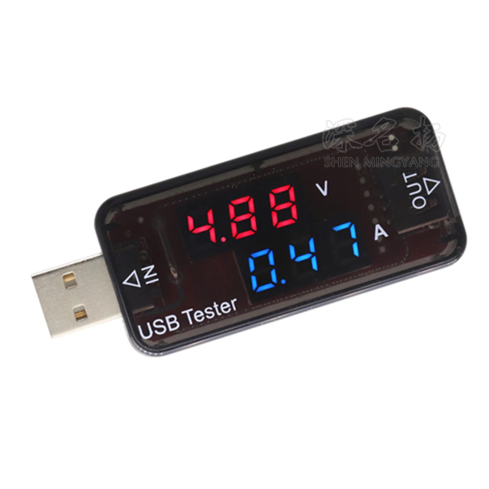 

Mini 5V USB Current Voltage Meter charger Tester Voltmeter Ammeter Detector Digital Red Blue Display 3.3-18V 3A For Phone Power