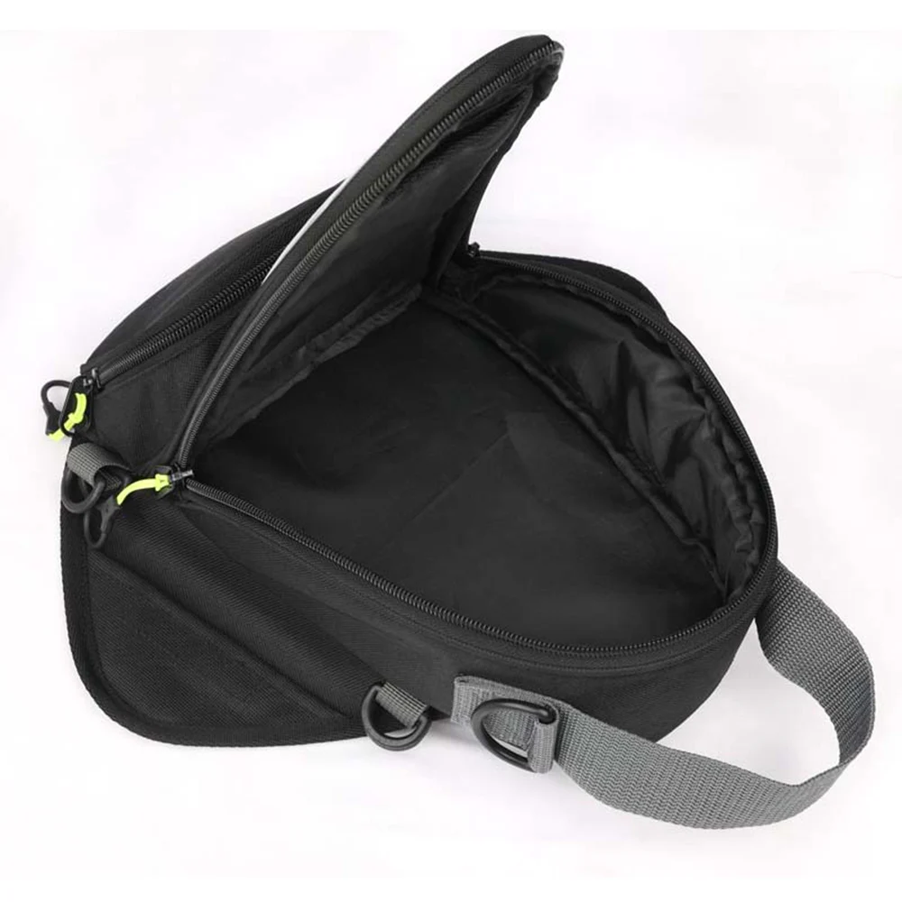 

Motorcycle Tank Bag Waterproof Black Gas Oil Magnetic Motorbike Saddle Single Shoulder Bag Phone Pouch Universal