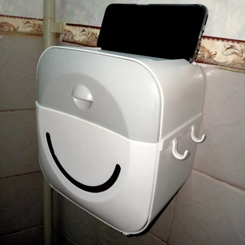 

Waterproof Paper Towel Holder Wall Mounted Case Tube Box for Toilet