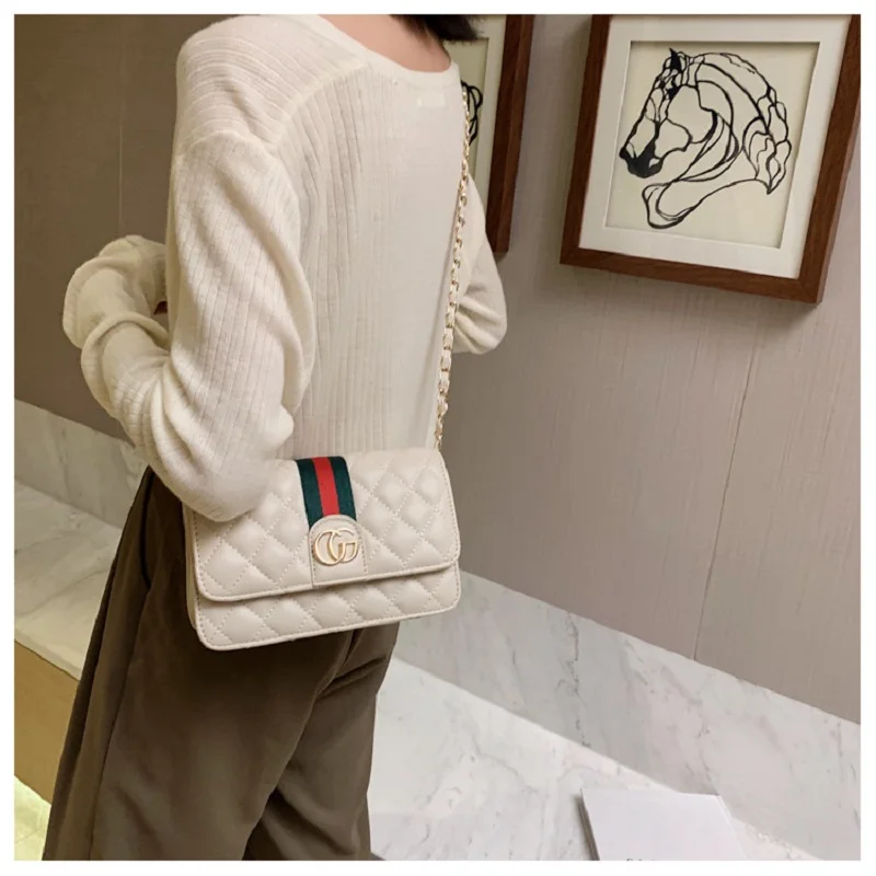 

Spring New Chain Handbags Korean Women's Shoulder Bag Messenger Small Square Bag