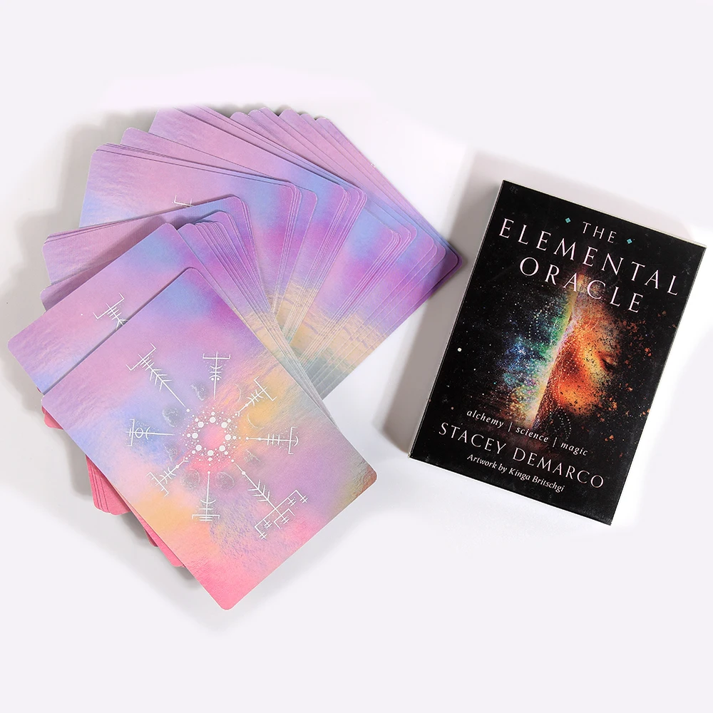 

Elemental Oracle Card Alchemy Science Magic Rockpool Oracle Card Series Tarot Deck Game New For Beginners With Guidebook Game