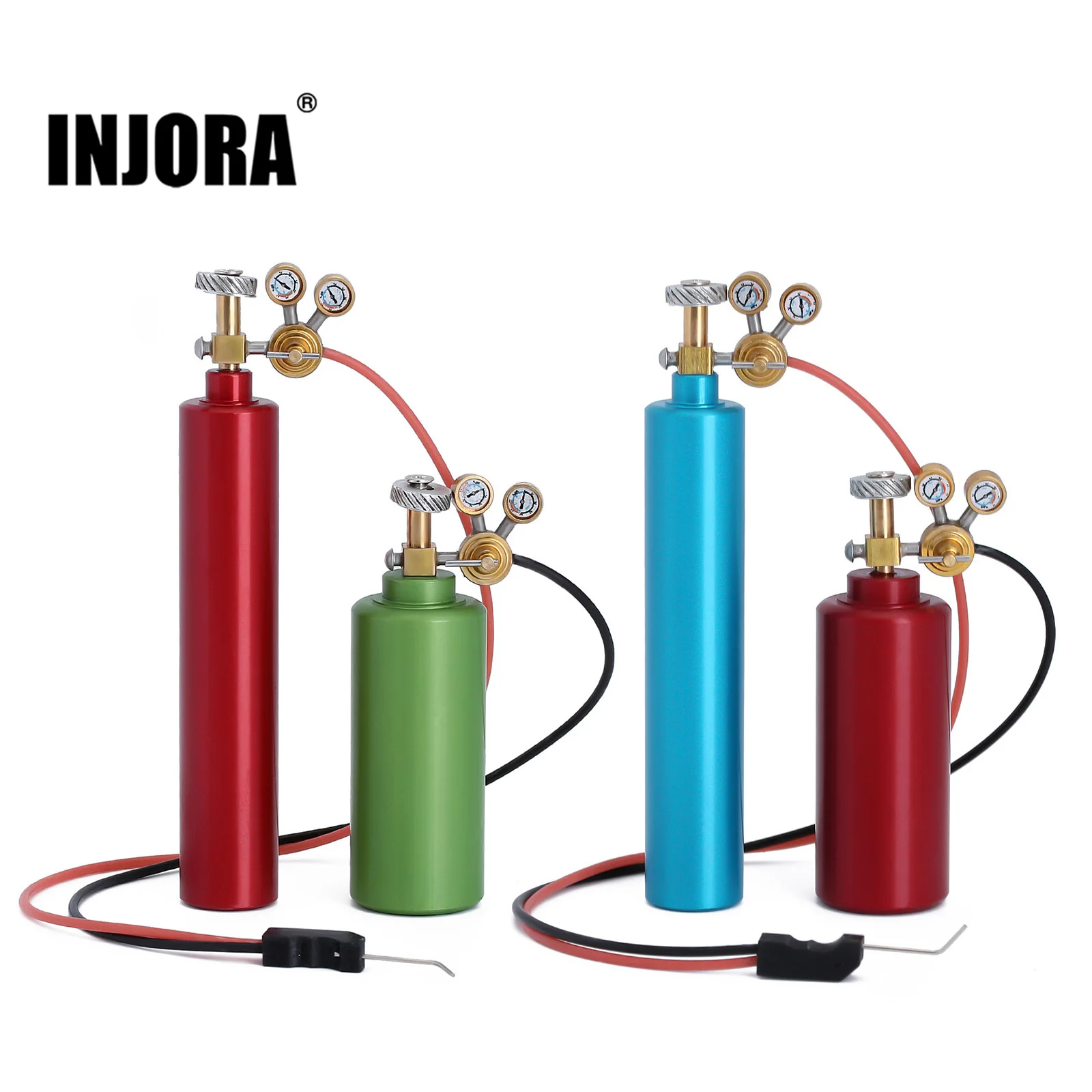 INJORA Металлический Мини Кислородный и ацетиленовый бак сварочный аксессуар для