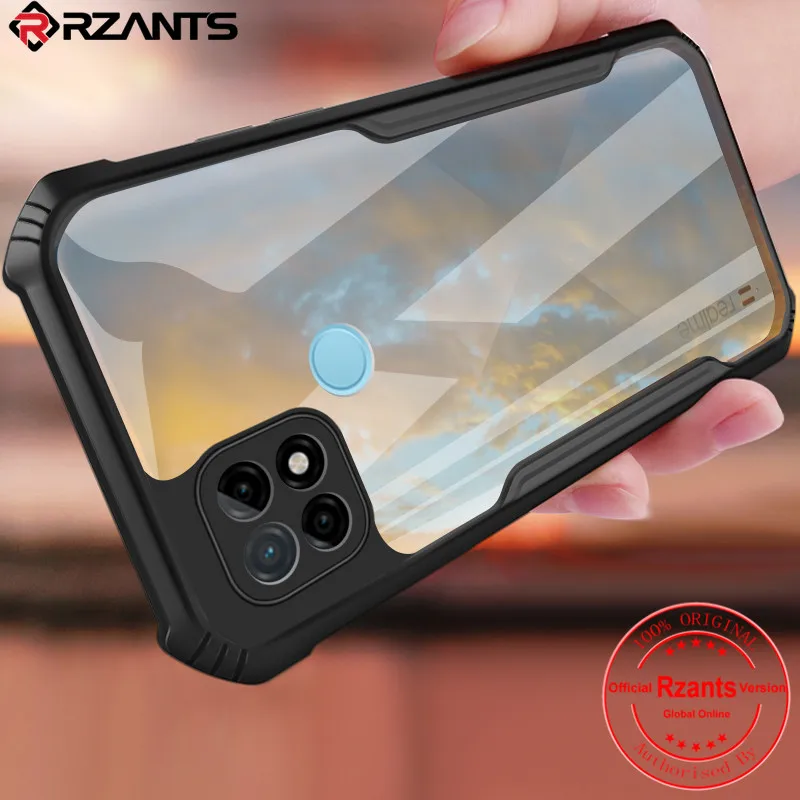 

Rzants For OPPO Realme C21 Realme C25 Realme C20 Phone Case Hard [Beetle] Hybrid Shockproof Slim Clear Cover Double Casing
