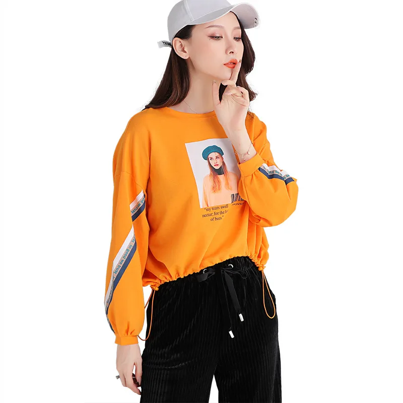 

2020 New Women Hoodies Print Casual Loose Pullover For Girls Long Sleeve Sweatshirt Fashion clothes Tops