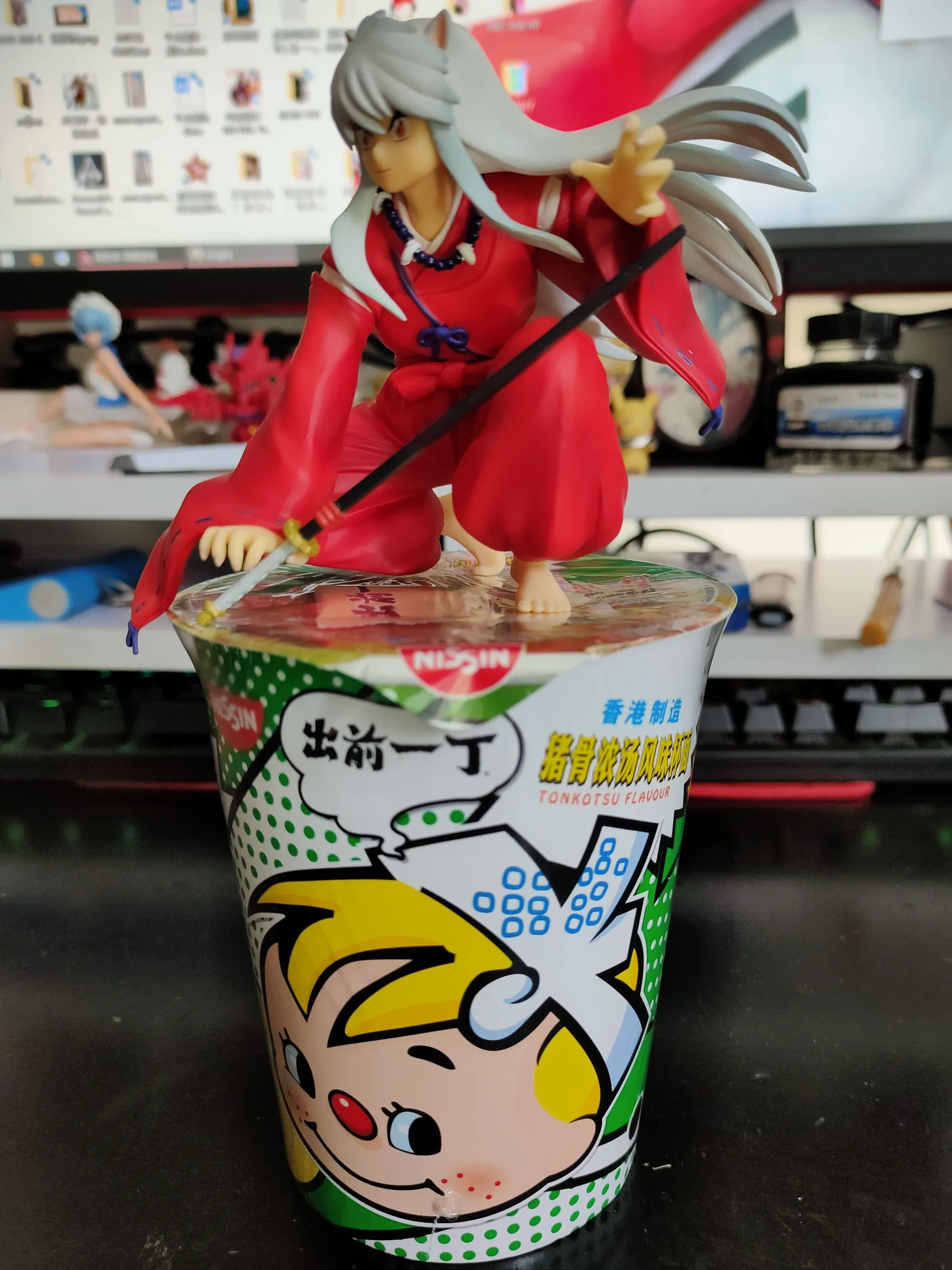 

In Stock Japanese Original Classic Anime Figure Inuyasha Action Figure Collectible Model Toys For Boys