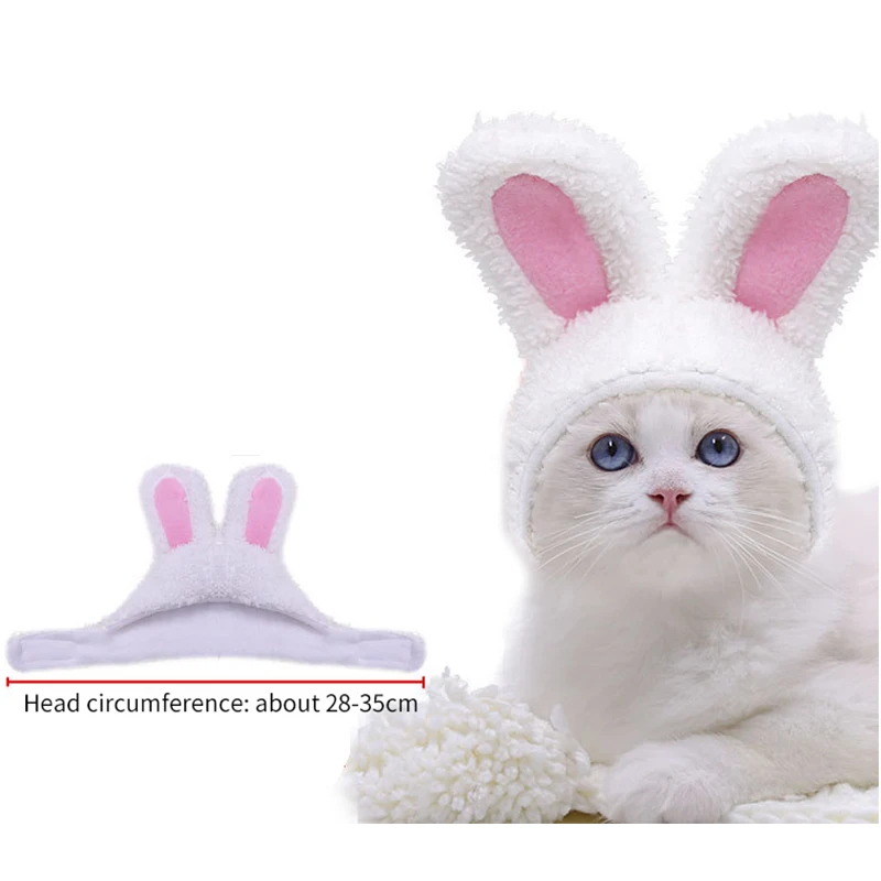

Cat Bunny Hat Pet Dog Small and Medium-sized Dog Teddy Bichon Hat Headgear Supplies Dogs Pets Accessories