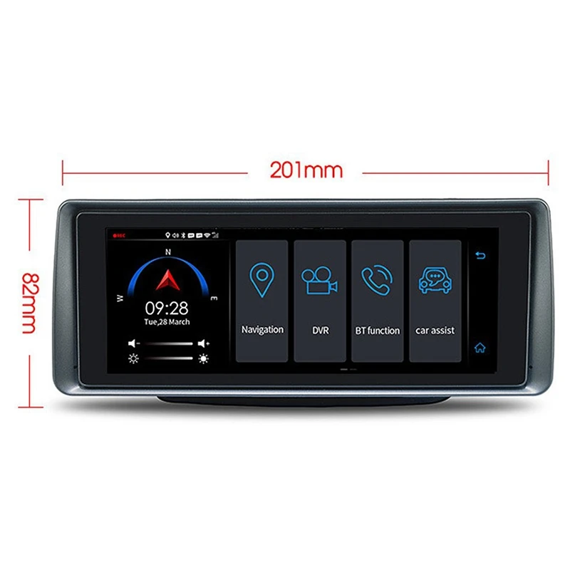 Автомобильный видеорегистратор 6 86 дюйма 4G Android 5.1Gps навигация Wi Fi Hd 1080P телефон