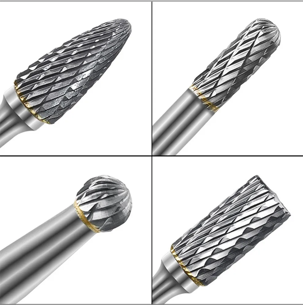 

100% Brand New Grinding Head Tungsten Steel 6 Mm (1/4 Inch) 6/ 7/10 / 12mm