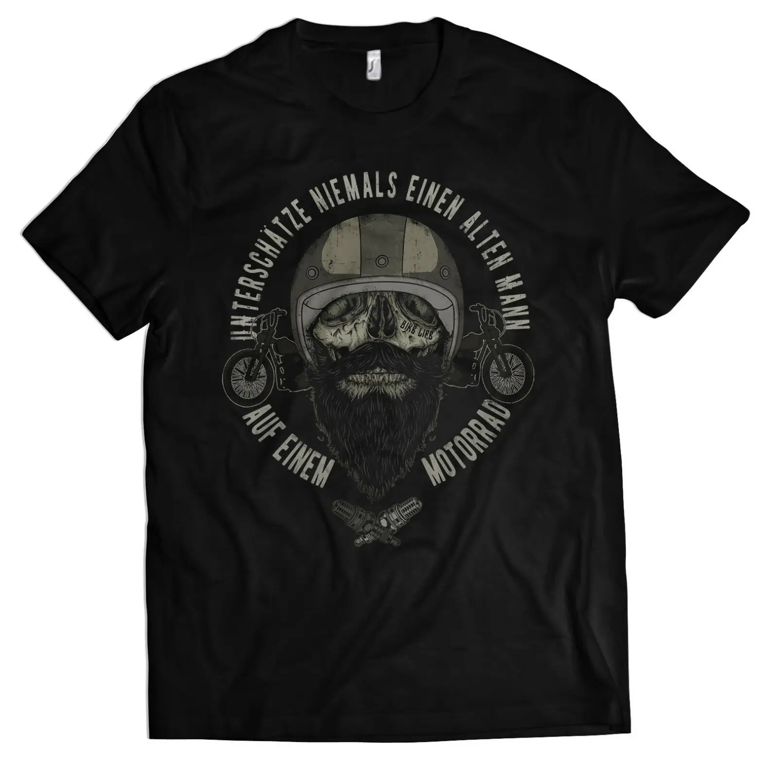 

Cyclists Never Underestimate An Old Man's Fun Cycling Joke T-shirt