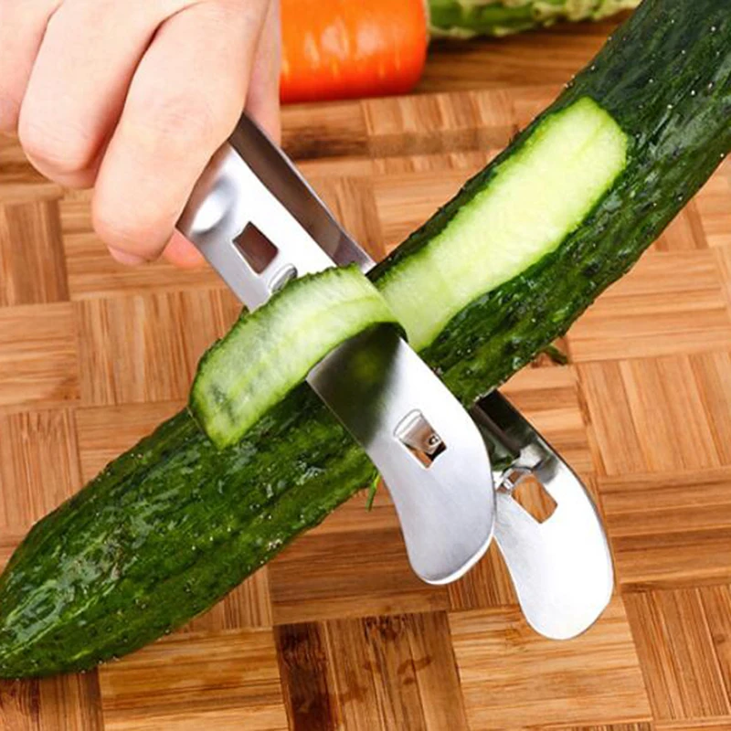 

Double Side Vegetable Peeler Stainless Steel Asparagus Paring Cutter Yam Parer Carrot Paneer ChirRay Double Edge Slicer Cucumber