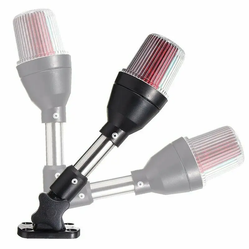 Universal 12V Marine Fold Down 360 degrees LED Navigation Stern Anchor Light for Boat Yacht Lamp 3-Colors | Автомобили и