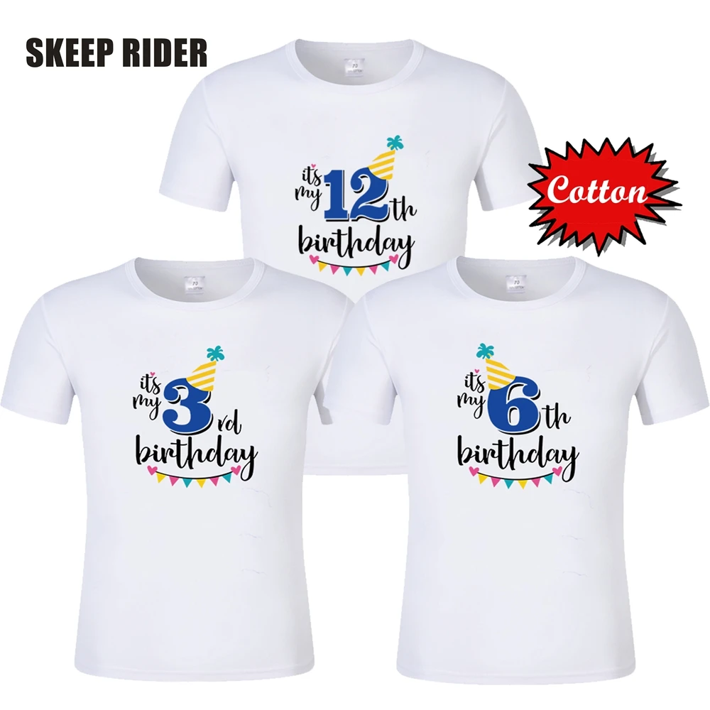 От 2 до 12 лет Детские футболки для маленьких мальчиков детская одежда дня