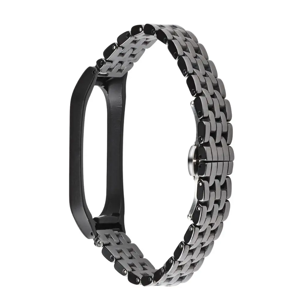 Новинка для Xiaomi Mi Band 4 керамический ремешок из нержавеющей стали 3 Смарт браслет