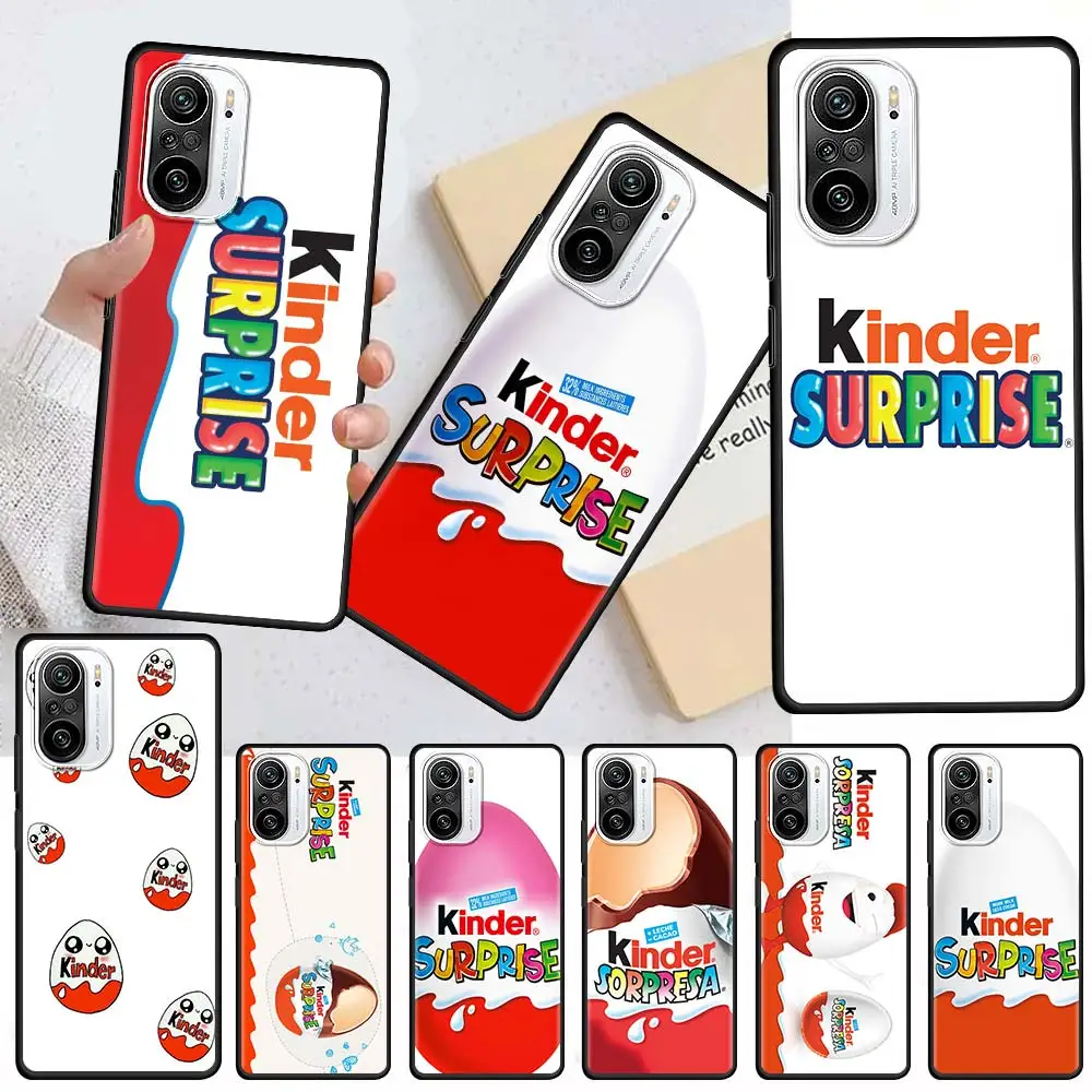 

Egg Kinder Joy Surprise Silicone Case Funda For Xiaomi Redmi Note 9S 9 8 8T 7 10 Pro Sac 9C 9A 8A 7 7A K40 Black Soft Coque