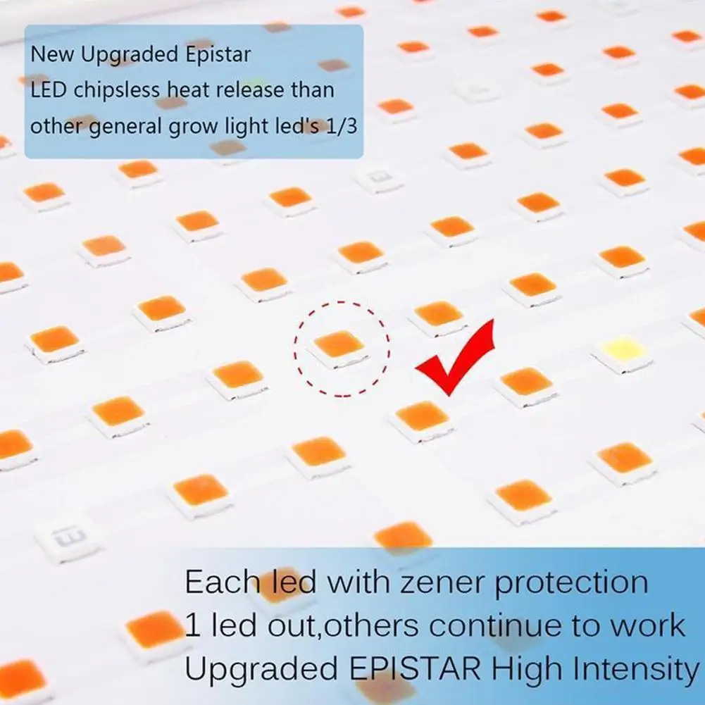 Светодиодный светильник для выращивания растений 500 Вт 1000 полный спектр