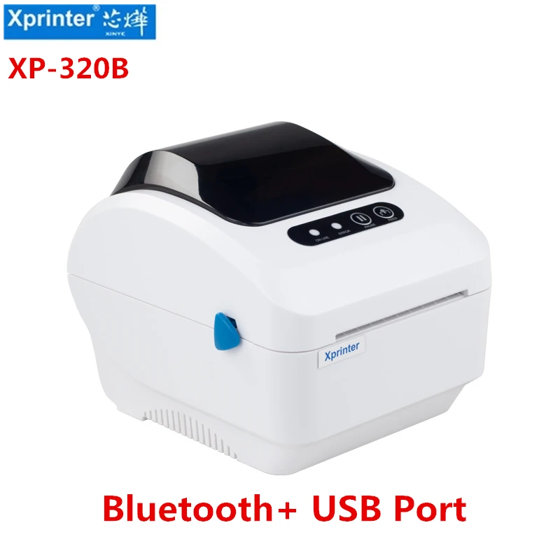 Xprinter 320B USB+Bluetooth port Thermal barcode printer QR Label paper Thermal Label / Receipt printer