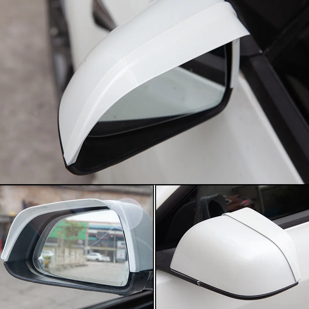 

2Pcs/set Auto Rear View Side Rain Shield For Tesla Model 3 Sun Visor Shade Protector Car Rearview Mirror Rain Eyebrow